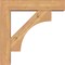 Ekena Millwork Westlake Block Smooth Bracket w/ Offset Brace, Western Red Cedar, 5 1/2"W x 22"D x 22"H BKT0604X22X22WTL05SWR - alternate 3